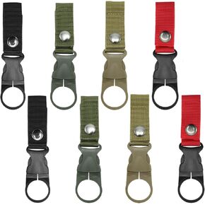 8pcs Water Bottle Buckle Clip Carabiner, Portable Hanging Mineral Water Bottle Clip for Outdoor Camping/Hiking/Traveling