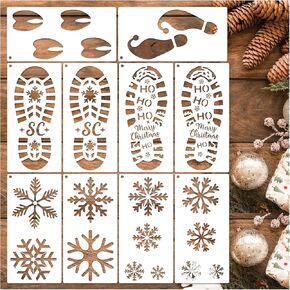 13 Pieces Wildflower Stencils Flower Stencils for Painting Wood, Reusable Spring Floral Field Plants Wild Flower Stencils for Crafts Wall Canvas Fabric Paper DIY Furniture Card