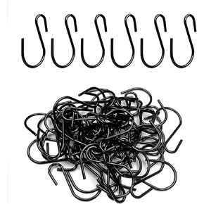60 Pcs Small S Hooks for Hanging, 1 Inch S Shaped Hooks, Ornament Hooks, S Hangers Hooks, S Hanging Hooks, Wire Hooks, Metal S Hooks for Hanging Plants, Jewelry Keychain
