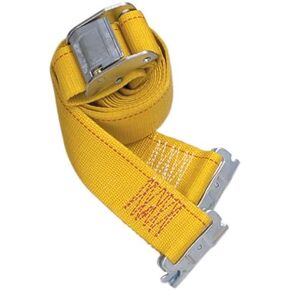 Security Chain Company CC3820 20' Blue 2" Interior Van Strap with Ratchet and Spring E-Clip