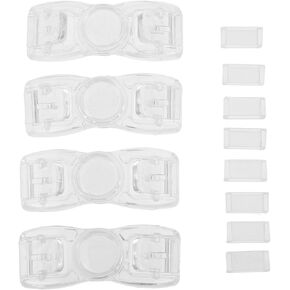 Balacoo Universal Goggles Buckles - 4 Pcs Swim Goggles Head Strap Button, Plastic Swim Goggles Buckles Button for Swimming Goggles Accessory, Goggles Supply