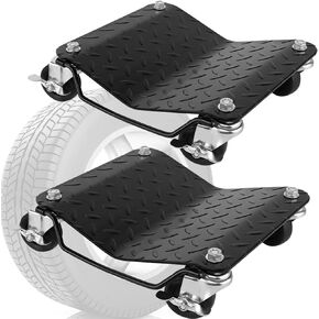 Car Wheel Dolly Set of 2,3000lbs Capacity Wheel Dolly,heavy-duty Car Moving Dolly,black