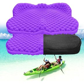 Anti-Slip Kayak Seat Cushion, Thicken Waterproof Kayak Gel Seat Cushion,Coccyx Sciatica Pain Relief, Kayak Accessories for Fishing, Kayak Fishing Accessories