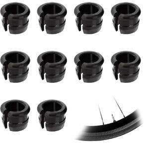 10 Pack Schrader to Presta Rim Adapters, Presta Valve to Schrader Rim Hole, Wheels Manufacturing Presta Valve Saver, Bike Valve Stem Grommets, Convert Shrader to Presta Valve Stem Grommet