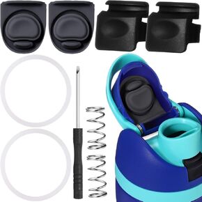 Leitee Replacement Stopper Button and Gasket Compatible with Owala FreeSip 19/24/32/40oz Water Bottle Top Lid Sealing Replacement Parts Silicone Cap for Bottle Accessories