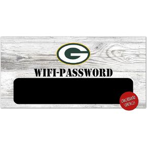 Fan Creations NFL Green Bay Packers Unisex Green Bay Packers WiFi Password Sign, Team Color, 6 x 12