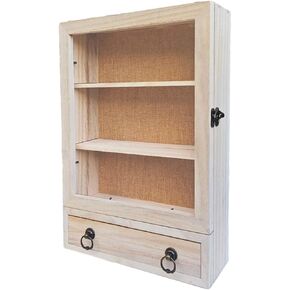 Large Shadow Box 11x16 Shadow Box with Shelves and Removable Shelves,Wood Picture Display Frame Memory Box for Tickets Memorabilia Bouquet Keepsakes (Carbon)