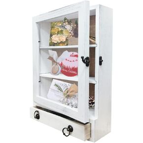Large Shadow Box 11x16 Shadow Box with Shelves and Removable Shelves,Wood Picture Display Frame Memory Box for Tickets Memorabilia Bouquet Keepsakes (Carbon)