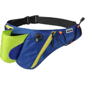 Running Water Bottle Belt for Men Water Belt for Running Men Fanny Pack Waist Bag for Running Hiking (Green)