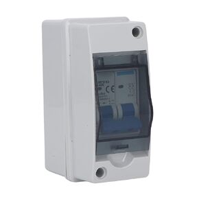 40A 1000V DC Disconnect Switch, Miniature Circuit Breaker with Protective Transparent Cover, IP65 Distribution Box for Solar PV System, for Home RV