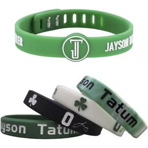 5 pcs Jayson Tatum 0 Basketball Silicone Wristband - Adjustable Sports Band for Fans - Ideal Fan Gift and Training Accessory, Blue