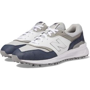 New Balance Men's 997 Golf Shoe, Navy/White, 9.5 Wide