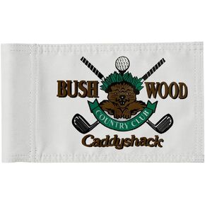 Standard Bushwood Country Club Golf Pin Flag Practic Putting Green Golf Flag For Backyard Garden Double-Sewn 600D Nylon Miniature Pin Flag Regulation Tube Flag(BWD 8"X6")