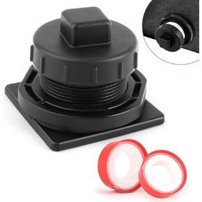 Stock Tank Drain Plug Kit for Rubbermaid Commercial Stock Tank Drain 50/70/100/150/300 Gallon Stock Tank Float Valve Drain Replacement
