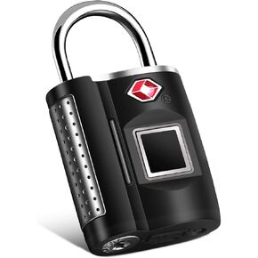 Fingerprint Lock, TSA Approved Smart Digital Locker Lock for Gym, Luggage, Travel, House Door, Suitcase, Backpack, School, Bike,Office, Keyless