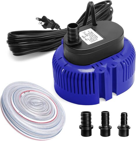 Pool Cover Pump - Move Water Efficiently, 2x Faster Than Ordinary Pumps, Stable Performance, Portable - for Swimming Pool Drainage,Pool Draining, Sump Pump, Above Ground Pools (Orange) in Kuwait