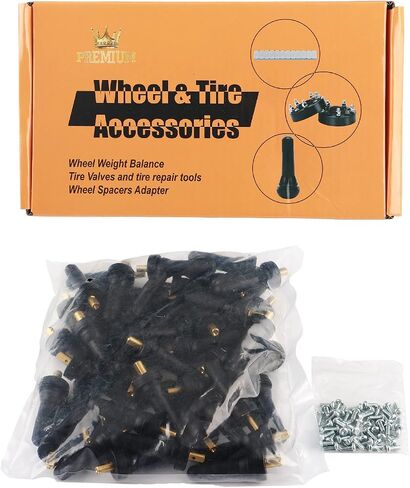 5 Pcs TR412 Black in Standard Length Stem Snap Rubber Valve Stems,for Off-Road Trucks ATV,SUVs,RVs with Tubeless 0.453in 11.5mm Rim Holes on Vehicles in Saudi Arabia