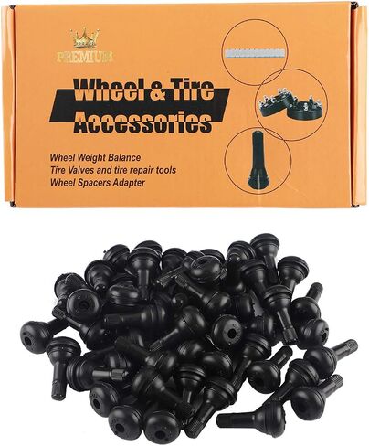 5 Pcs TR412 Black in Standard Length Stem Snap Rubber Valve Stems,for Off-Road Trucks ATV,SUVs,RVs with Tubeless 0.453in 11.5mm Rim Holes on Vehicles in Saudi Arabia