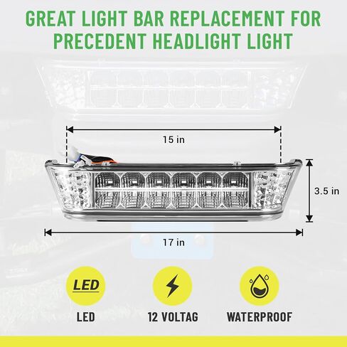 شريط المصباح LED لعربة الجولف لنماذج السيارات الكهربائية السابقة 2004-Up، شريط إضاءة أمامي 12 فولت يحل محل OEM 102524801,1025248-01 in Saudi Arabia