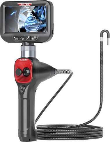 Articulating Borescope 360° Joystick, Ralcam 6.2mm 4 Ways Automotive Endoscope Inspection Camera with 6 LED Lights with 6.6FT Cable in Saudi Arabia