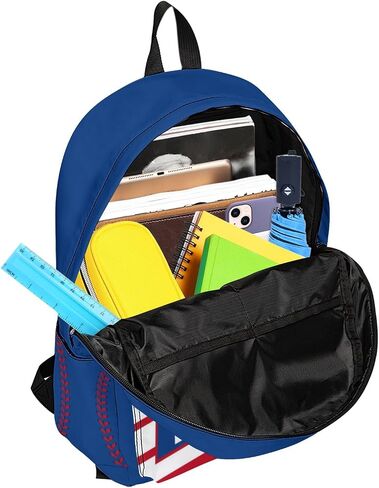 17" Backpack Baseball New York Casual Lightweight Large Capacity Bookbag Laptop Backpack Gifts for Fans Kids Man in Saudi Arabia