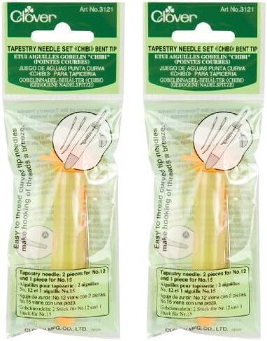 Clover 3121 Tapestry Needle Set Chibi, Bent Tip , Beige in Saudi Arabia