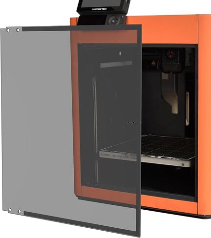 BIQU Panda Door for Bambu-Lab X1C X1E P1S P1P 3D Printers, Shatter-Proof Front Door for Bambulab X1 P1 Series Printers, Yellow/Citrus Splash in Saudi Arabia