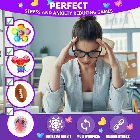 مجموعة ألعاب فيدجيت مكونة من 1000 قطعة، هدايا الحفلات الكبيرة للأطفال، حشوات للجوارب، صندوق الكنز، حفلة عيد الميلاد، جوائز الكرنفال في الفصل الدراسي، حشوات البيناتا، حشوات حقائب الهدايا، تخفيف التوتر، لعبة حسية in Kuwait