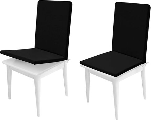 Easy-Going Stretch Dining Chair Cover with Removable Soft Foam Seat Cushion, Non-Slip Dining Room Chair Cover, Machine Washable (2 Pack, Light Gray) in Saudi Arabia