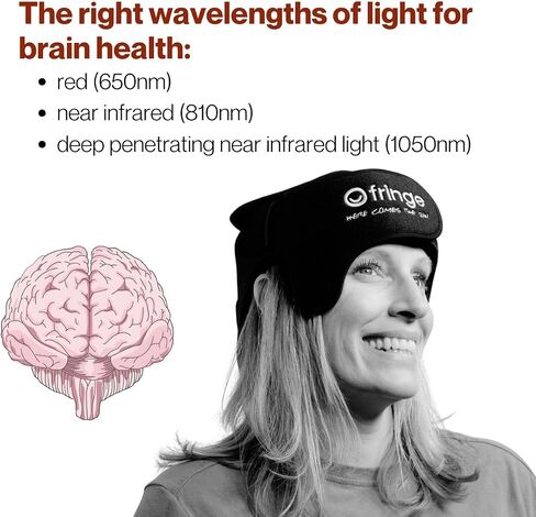 Fringe Red Light Therapy Wrap for Head & Hair, Both Red Light 660nm and Infrared Light 850nm, 360 LED Lights, Sports Recovery in Saudi Arabia