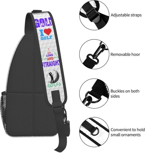 Golf Sling Backpack Golf Sling Bag Golf Crossbody Shoulder Bag Golf Purse Golf Chest Bag For Men Women in Saudi Arabia