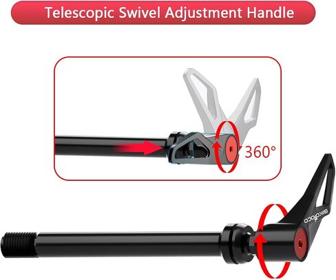 Bike Thru Axle Hub Adapter - 1.0mm Bike Hub Quick Release Thru-Axle for Booster Forks W/Handle - 12mm X 124mm/ 168mm/ 174mm in Saudi Arabia