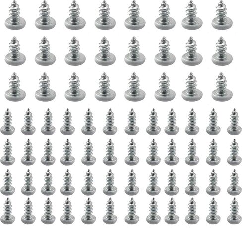 المسمار التنصت الذاتي DZS ELEC 150 قطعة M3x8 وM4x8 مسامير الحفر الذاتي، مسامير رأس تروس معدنية بيضاء وفضية، برغي عمل خشبي in Kuwait