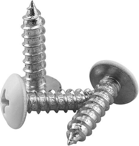 المسمار التنصت الذاتي DZS ELEC 150 قطعة M3x8 وM4x8 مسامير الحفر الذاتي، مسامير رأس تروس معدنية بيضاء وفضية، برغي عمل خشبي in Kuwait