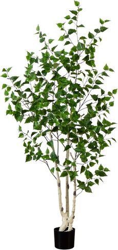 Nearly Natural 6ft. Artificial Birch Tree with Real Touch Leaves in Saudi Arabia