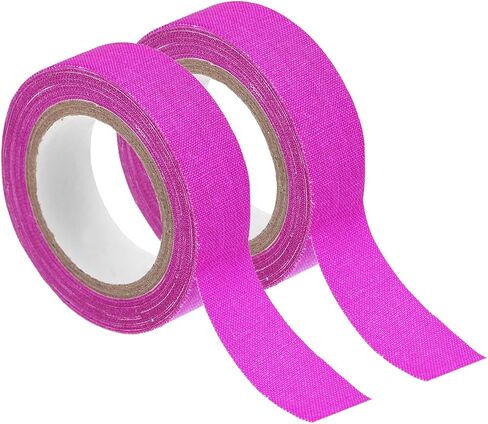 شريط قماش uxcell 2Rolls Neon Gaffers، 0.6 بوصة × 16.5 قدم يتوهج في الظلام، شريط لاصق فلورسنت أسود خفيف لتزيين المنزل للحفلات، أرجواني in Saudi Arabia