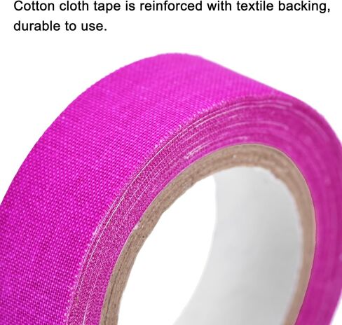شريط قماش uxcell 2Rolls Neon Gaffers، 0.6 بوصة × 16.5 قدم يتوهج في الظلام، شريط لاصق فلورسنت أسود خفيف لتزيين المنزل للحفلات، أرجواني in Saudi Arabia