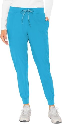 Med Couture Women's Peaches Collection Seamed Jogger Scrub Pant, Gelato, X-Small Petite in Saudi Arabia