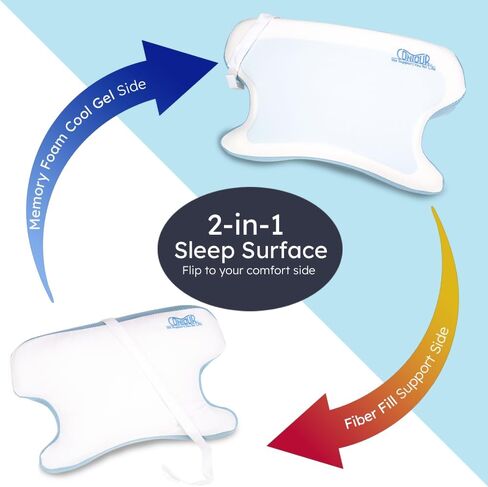 وسادة محيطية CPAPMax رائعة، وسادة مع غطاء وسادة أبيض in Kuwait