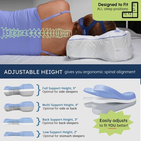 وسادة محيطية CPAPMax رائعة، وسادة مع غطاء وسادة أبيض in Kuwait