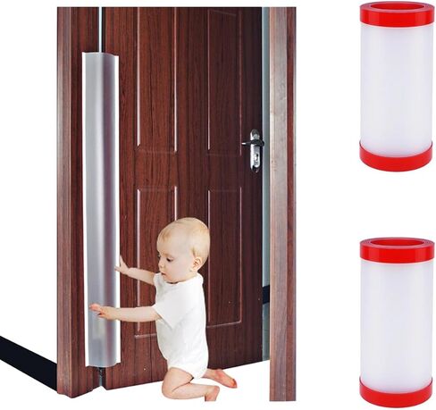 Door Jam Shield Finger Pinch Guard for Baby Proofing, Kids, Door Guard, Cover Pinch Guard for 90 & 180 Degree Doors Frame & Baby Gate. 47.2" H, 6.7" W. 2 Pieces Set | Junesisters (1) in Saudi Arabia
