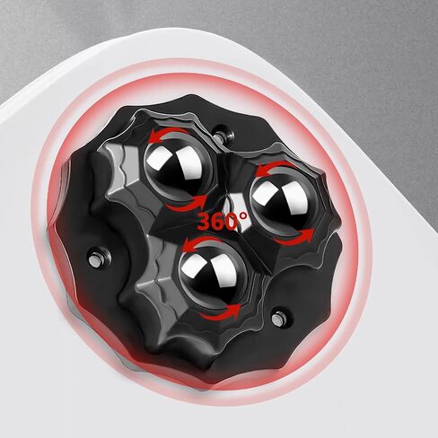 Self Adhesive Caster Wheels with Stainless Steel Ball Bearings - Set of 8 | 360 Degree Swivel Wheels for Kitchen Appliances (Black and White Hexagon - Three Steel Balls, 8) in Saudi Arabia