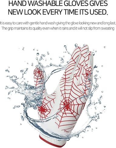 Gouft Spiderweb-Design Golf Glove (for Men & Women) - Durable Suede: All Weather Golf Glove, Good Grip, Feel Soft/Comfort, and Long Lasting: Washable Glove in Saudi Arabia
