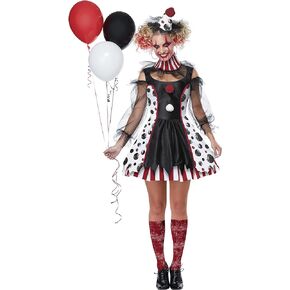 Womens Creepy Clown Costume