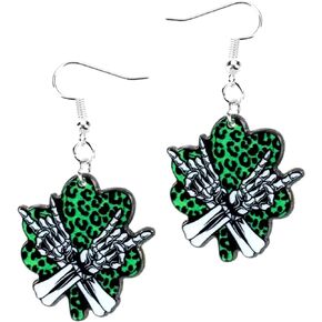 4 Leaf Clover Earrings for Women - Shamrock Earrings - Leprechaun Earrings - St. Patrick's Earrings - Irish Trinity Earrings - Clover Jewelry - Irish Shamrock