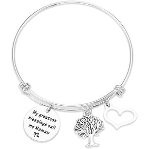 سلسلة مفاتيح Mamaw Gifts أفضل سوار Mamaw Ever من Mamaw Gift أساور مجوهرات Mamaw Keychain