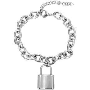 أساور سحر للنساء S925 فضة أساور للنساء قلادة سيدة سحر سلسلة المعصم سوار, فضة, بدون أحجار كريمة in Kuwait