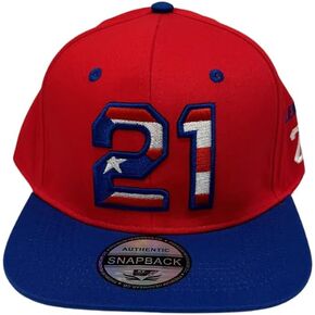 قبعة كليمنتي 21 مسطحة المنقار مطرزة بعلم بورتوريكو in Kuwait