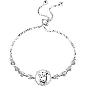 TGBJE Koala Bracelet Koala Lover Gift Koala Bear Crystals Bracelet Gift for Women