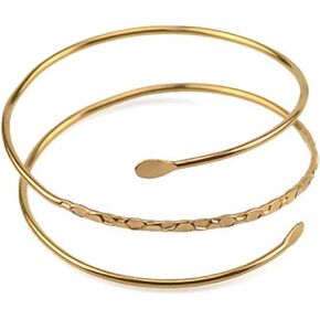 Boho Style Upper Arm Bracelet for Women - Adjustable Armlet Armband Arm Bangle Jewelry for Minimalist Wedding Vacation